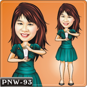 美容師Q版人像PNH-93